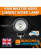 Van Master VMGWL63 12-24V Heavy Duty 4000 Lumens Round LED Work Light PN: VMGWL63